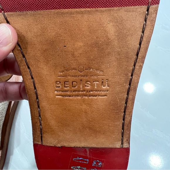 Bed|Stu Nemesis Brown Leather Women's Sandals Size 8.5 - Picture 4 of 12